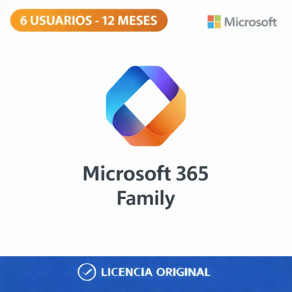 microsoft_365_family_keyvisual Microsoft 365 Family - 6 Usuarios - 12 Meses - Imagen 1