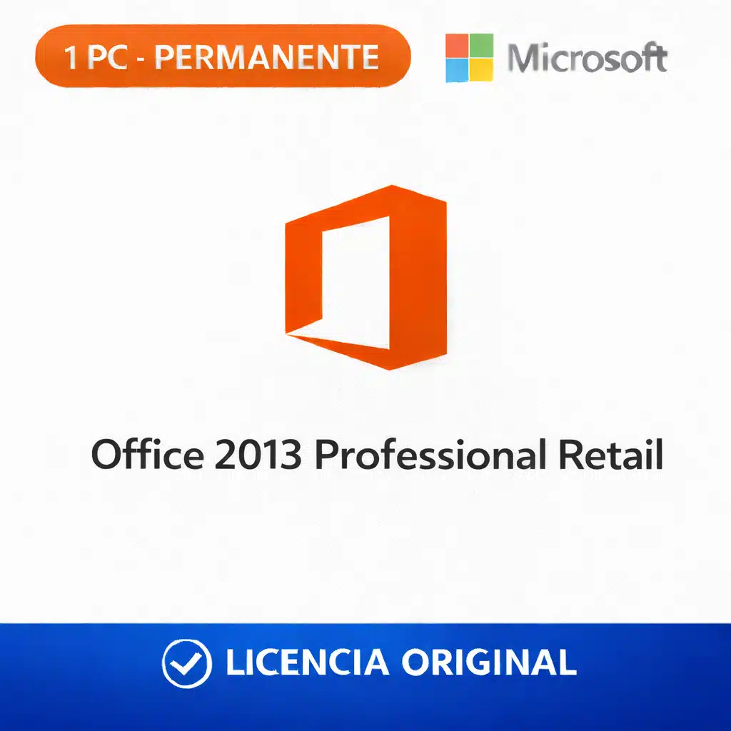 office_2013_professional_retail_tcd Office 2013 Professional Retail - 1 PC - Permanente - Imagen 1