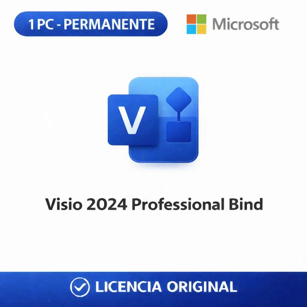 visio_2024_professional_bind_tcd Visio 2024 Professional Bind - 1 PC - Permanente - Imagen 1