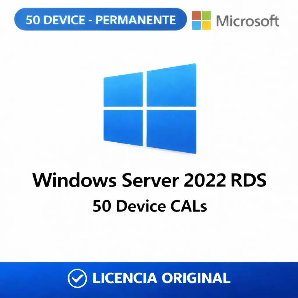 windows_server_2022_rds_50_device_cals_tcd_v2 Windows Server 2025 RDS - 50 Device CALs - Permanente - Imagen 1