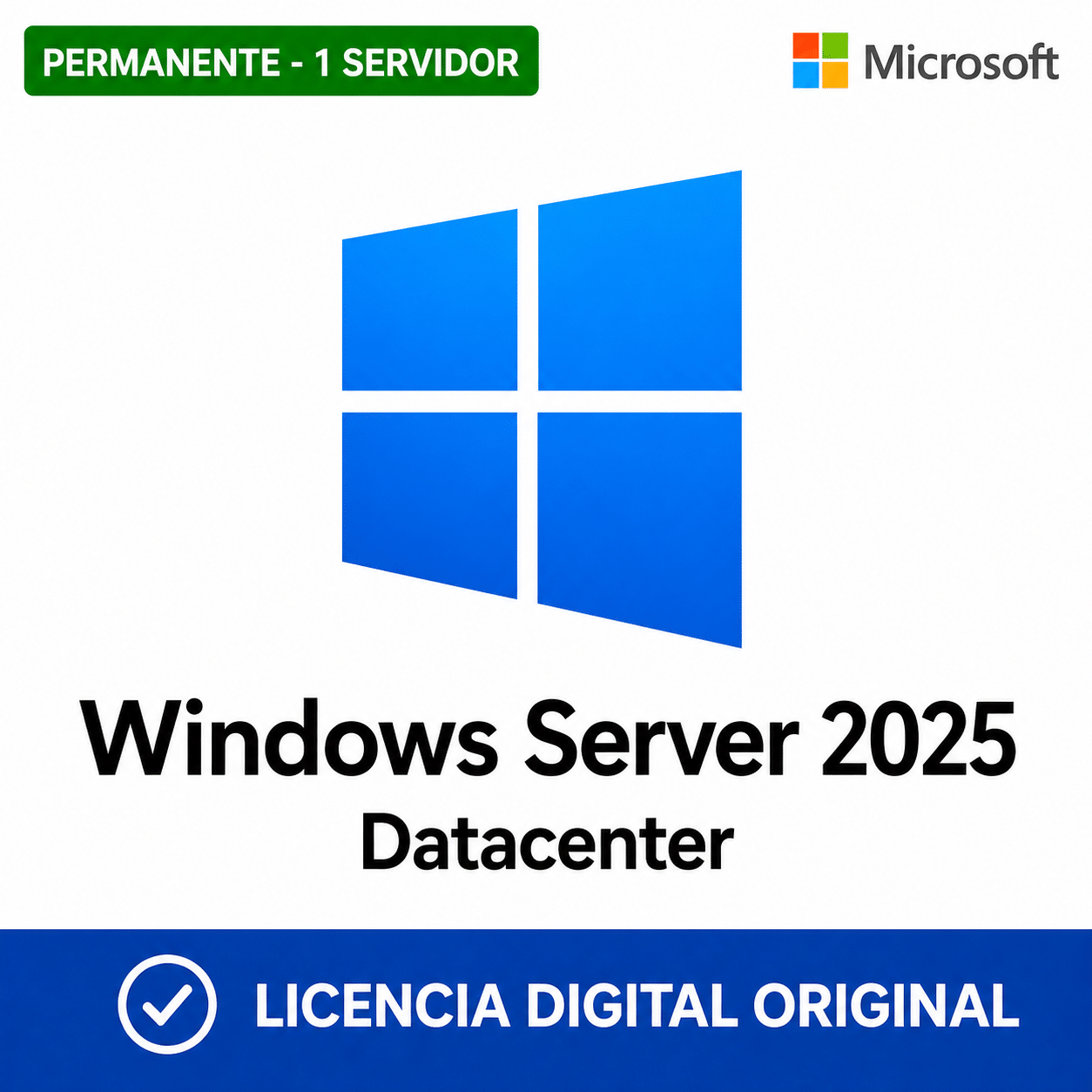 Windows Server 2025 Datacenter - Licencia Permanente 1 Servidor - Tu ...