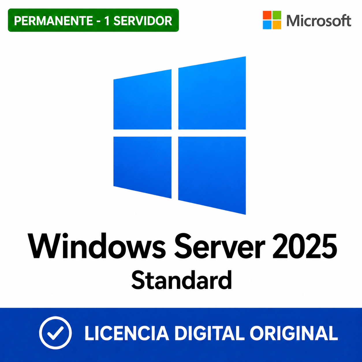 Windows Server 2025 Standard - Licencia Permanente 1 Servidor - Tu ...