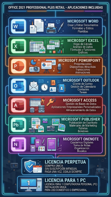 Office 2021 Professional Plus Retail – 1Pc – Licencia Permanente