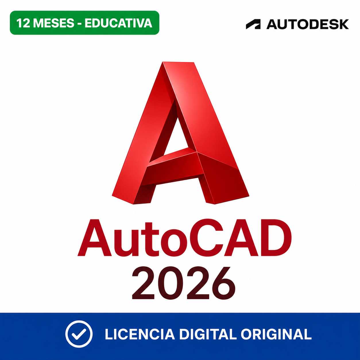 autodesk-autocad-2026-12-meses-educativa-portada-ia Autodesk AutoCAD 2026 - 12 Meces - Licencia Educativa - Imagen 1
