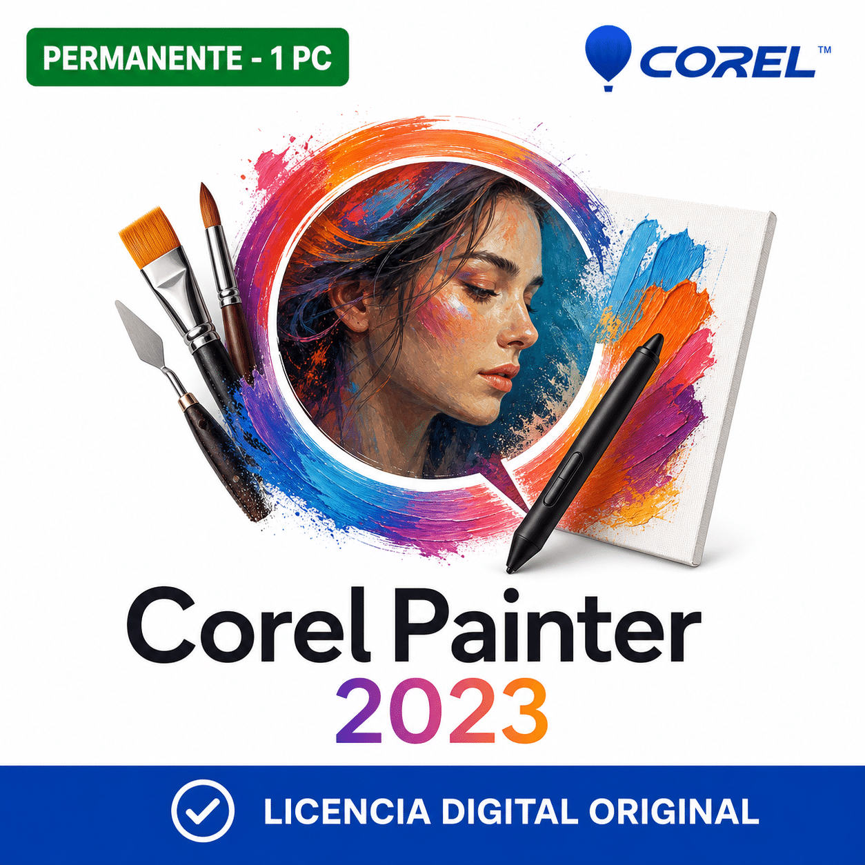 corel-painter-2023-1-pc-permanente-portada-ia Corel Painter 2023 - 1 PC - Licencia Digital Permanente - Imagen 1