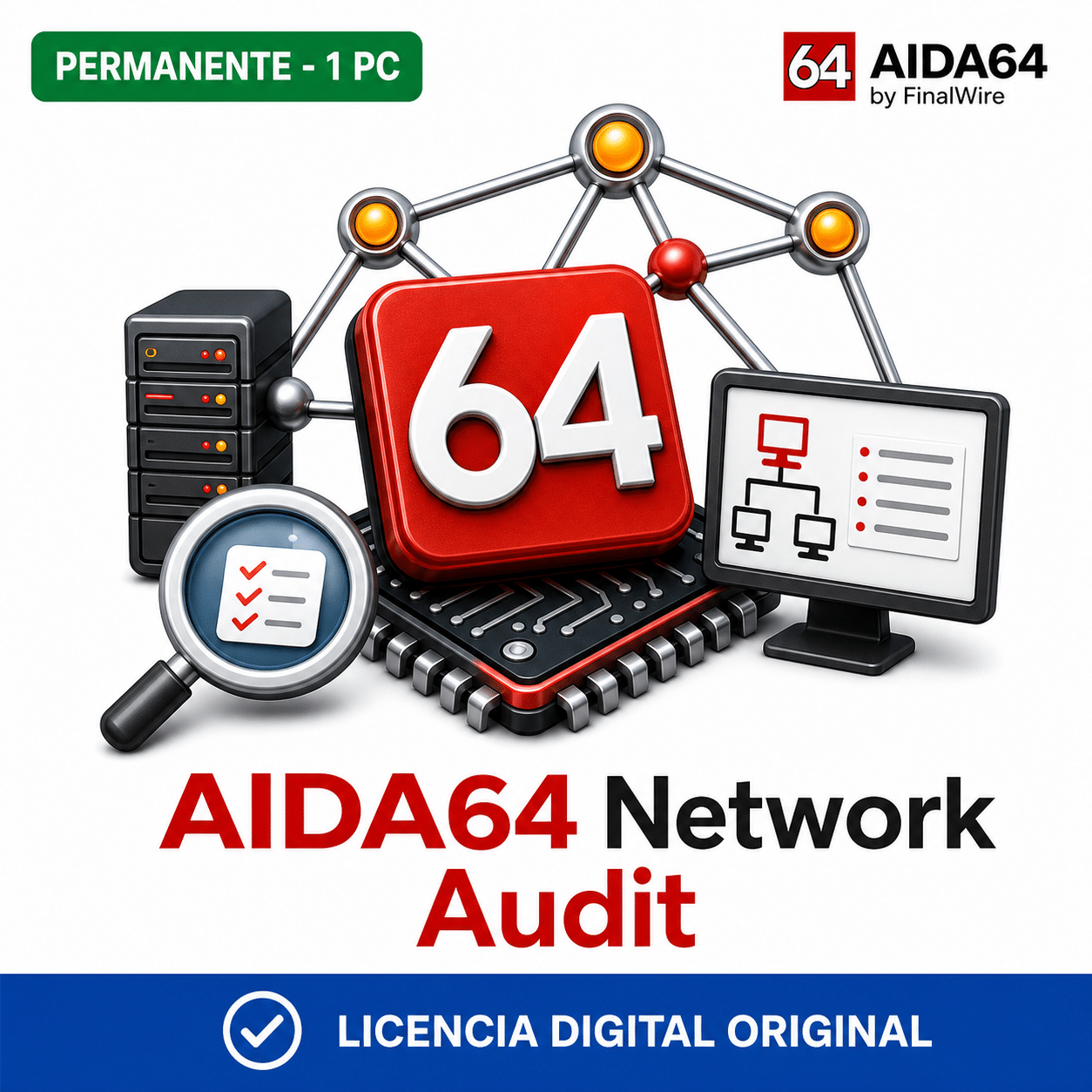 AIDA64 Network Audit - 1 PC - Licencia Digital Permanente - Tu Codigo ...