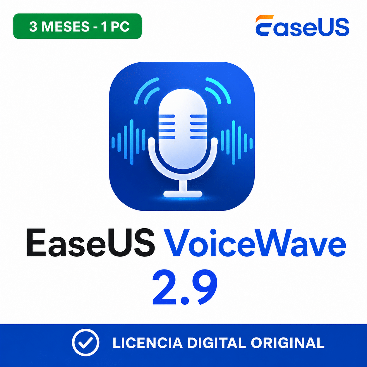 easeus-voicewave-2-9-3-meses-1-pc-portada-ia EaseUS VoiceWave 2.9 - 3 Meses - 1 Pc - Licencia - Imagen 1
