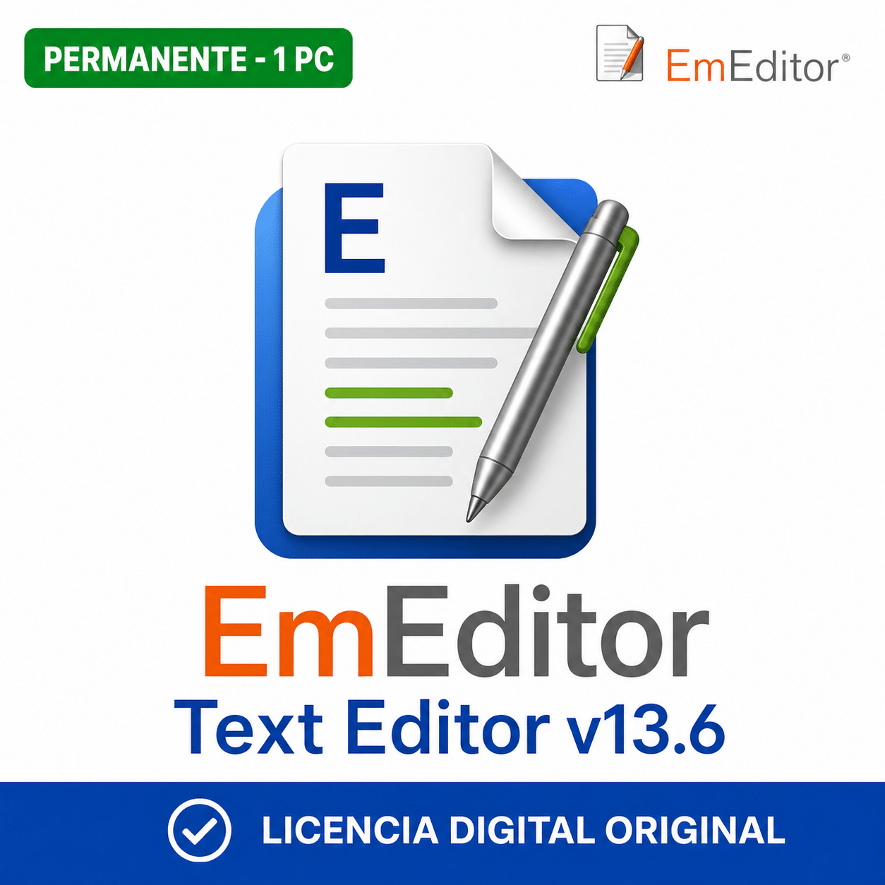 emeditor-text-editor-v13-6-1-pc-permanente-portada-ia EmEditor Text Editor v13.6 - 1 Pc - Licencia Permanente - Imagen 1