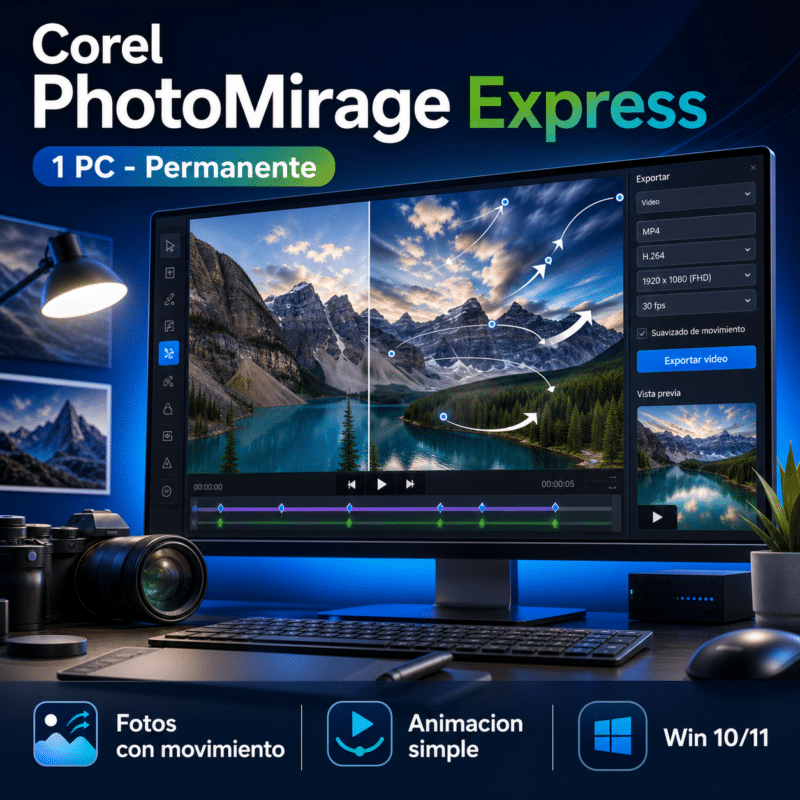 Corel PhotoMirage Express - 1 PC - Licencia Digital Permanente - Hero galeria