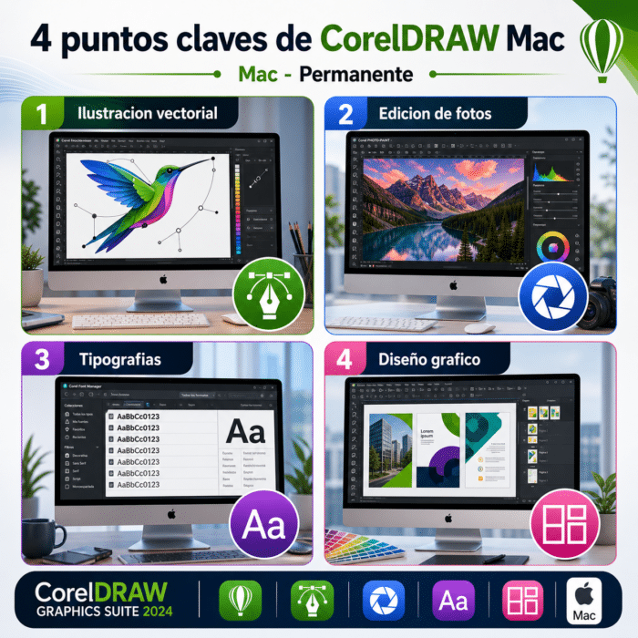 CorelDRAW Graphics Suite 2024 para Mac - Licencia Permanente - Tu ...