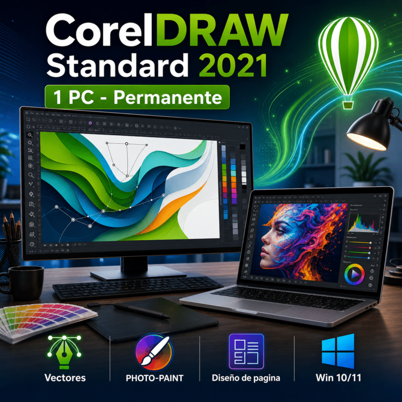 CorelDRAW Standard 2021 - 1 Pc - Licencia Permanente - Hero galeria
