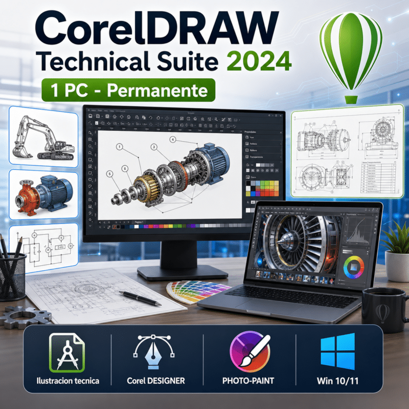 CorelDRAW Technical Suite 2024 - 1 Pc - Licencia Permanente - Hero galeria