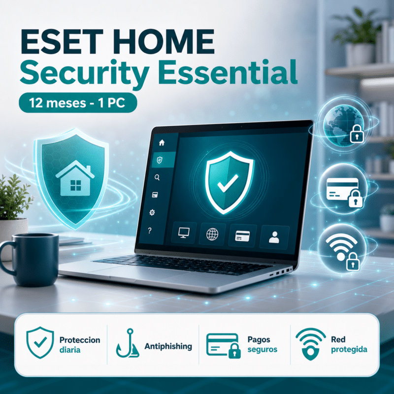 ESET Home Security Essential - 12 Meses - 1 PC Licencia - Hero galeria