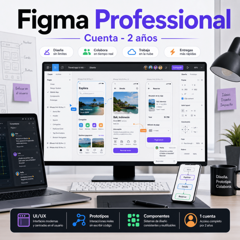 Figma Professional (Cuenta) - 2 Años - Hero galeria