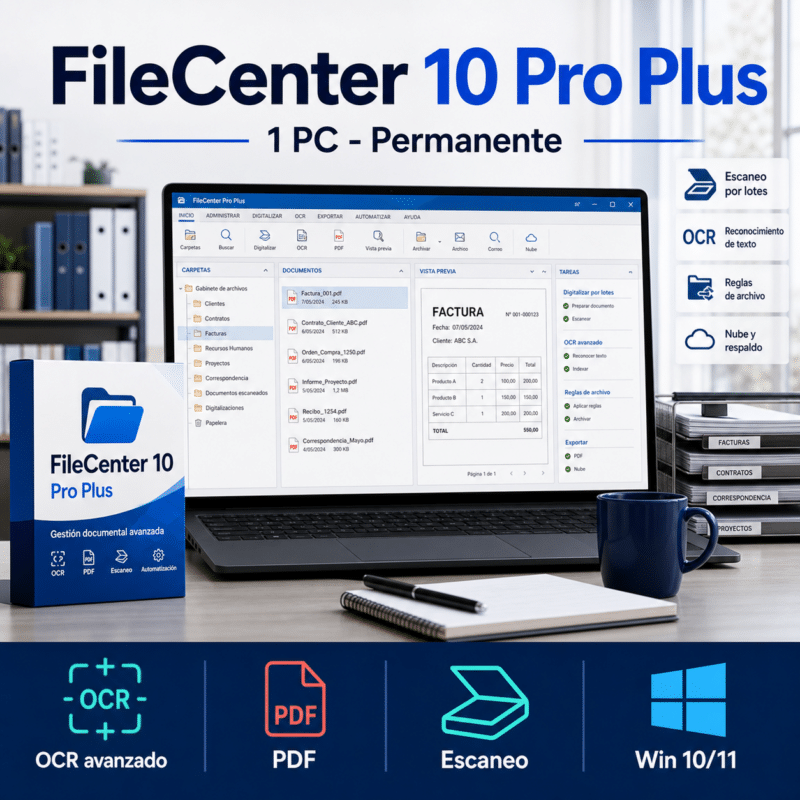 FileCenter 10 Pro Plus - 1 Pc - Licencia Permanente - Hero galeria