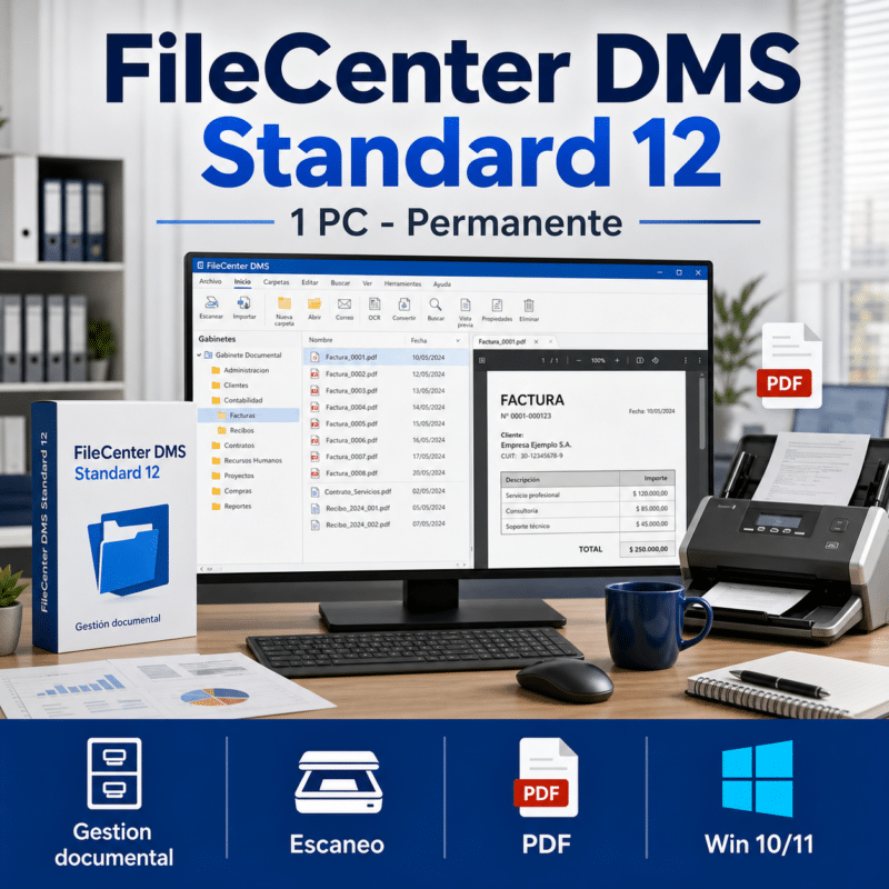 FileCenter DMS Standard 12 - 1 Pc - Licencia Permanente - Hero galeria