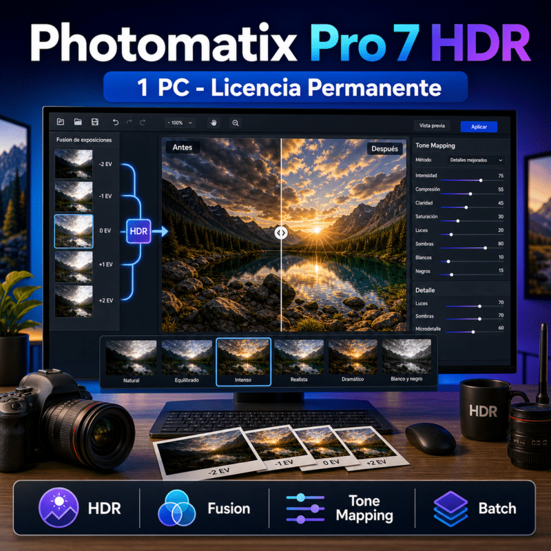 Photomatix Pro 7 HDR - 1 PC - Licencia Permanente - Hero galeria