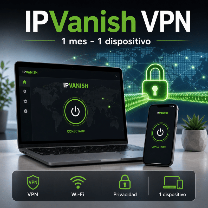 IPVanish VPN - 1 Mes - 1 Dispositivo - Licencia - Hero galeria