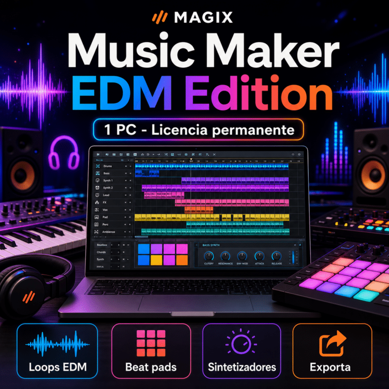 MAGIX Music Maker EDM Edition - 1 PC - Licencia Permanente - Hero galeria