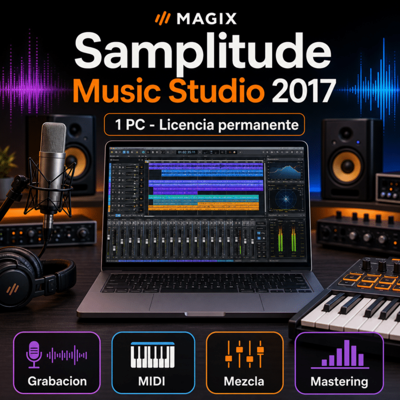 MAGIX Samplitude Music Studio 2017 - 1 PC - Licencia Permanente - Hero galeria