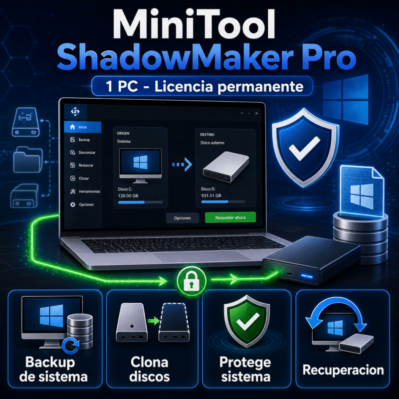 MiniTool ShadowMaker Pro - 1 PC - Licencia Permanente - Hero galeria