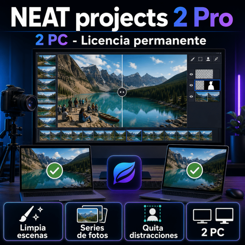 NEAT projects 2 Pro - 2 PC - Licencia Permanente - Hero galeria