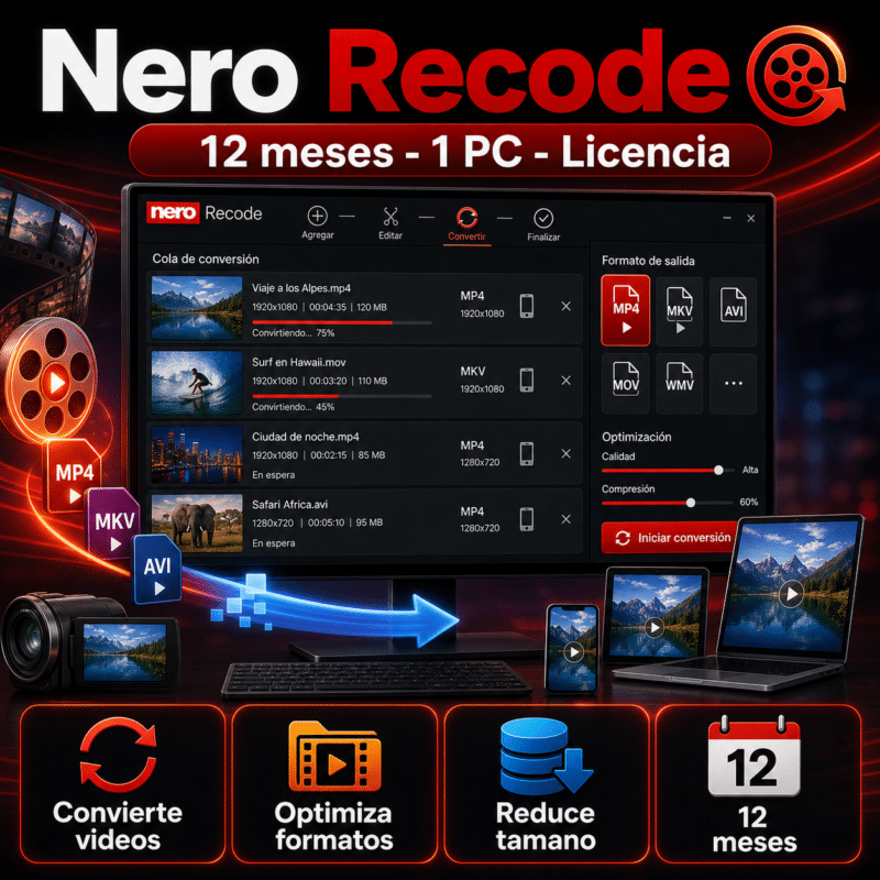 Nero Recode - 12 Meses - 1 PC - Licencia - Hero galeria