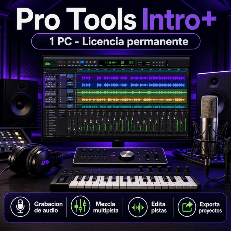 Pro Tools Intro+ - 1 PC - Licencia Permanente - Hero galeria