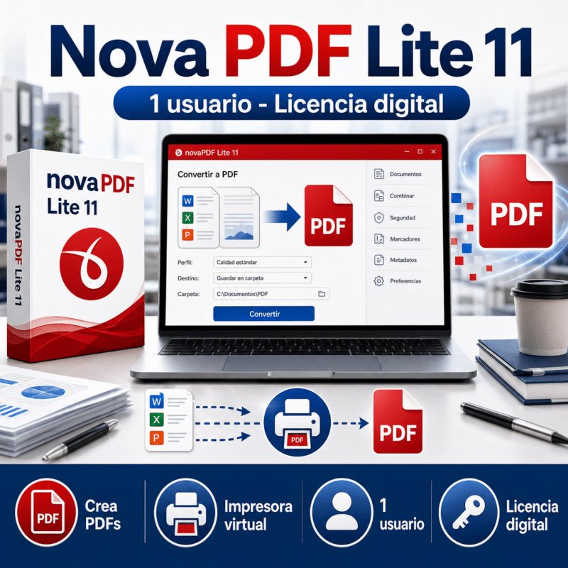 Nova PDF Lite 11 - 1 Usuario - Licencia - Hero galeria