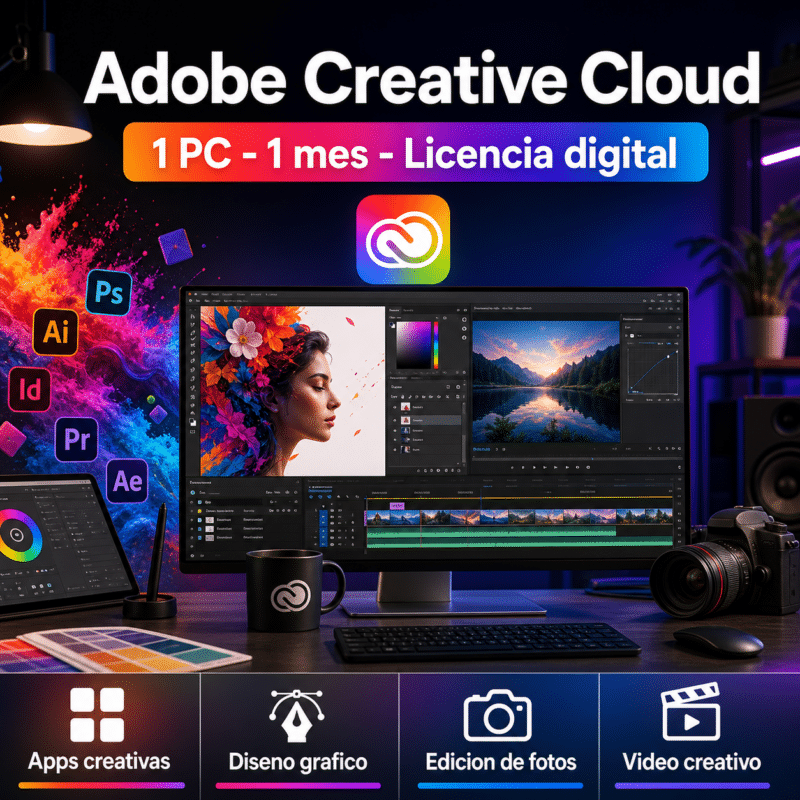 Adobe Creative Cloud - 1 Mes - Licencia digital - Hero galeria