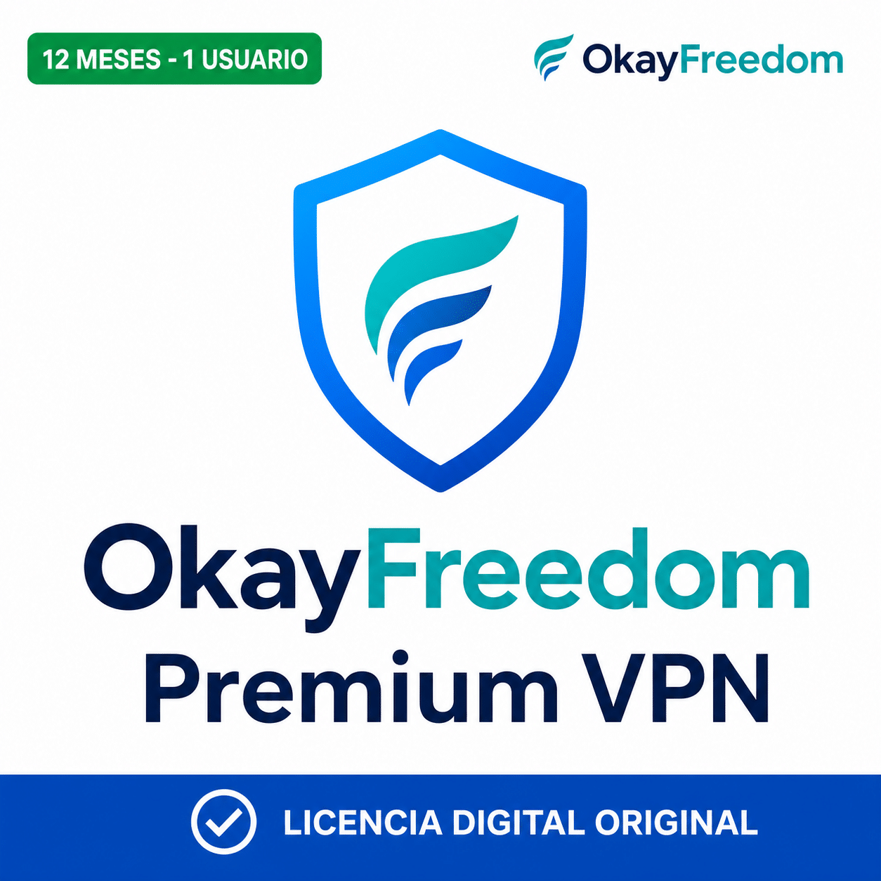 okayfreedom-premium-vpn-12-meses-1-usuario-portada-ia OkayFreedom Premium VPN - 12 Meses - 1 Usuario - Licencia Digital - Imagen 1