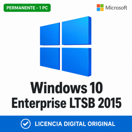 Windows 10 Enterprise LTSB 2015 - 1 Pc - Licencia Permanente