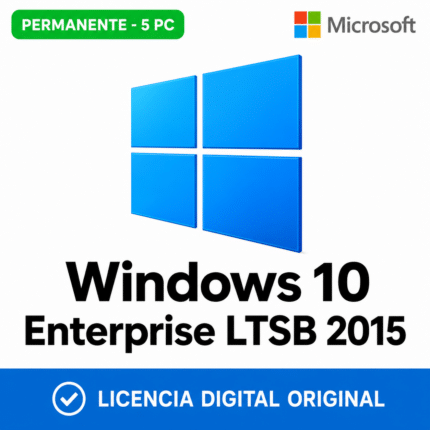 Windows 10 Enterprise LTSB 2015 - 5 Pc - Licencia Permanente