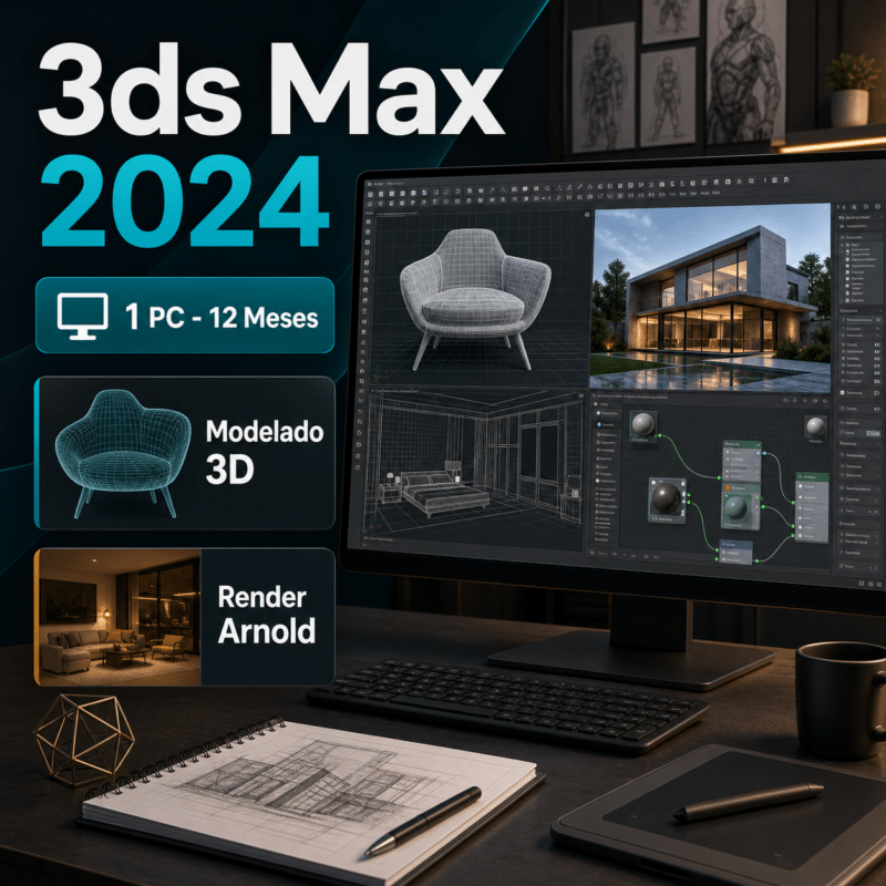 Autodesk 3ds Max 2024 - 1 PC - Licencia Digital 12 Meses - Hero galeria
