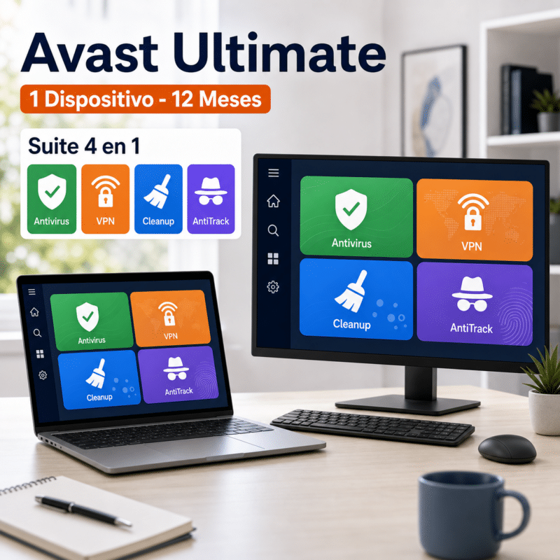 Avast Ultimate - 1 Dispositivo - Licencia Digital 12 Meses - Hero galeria