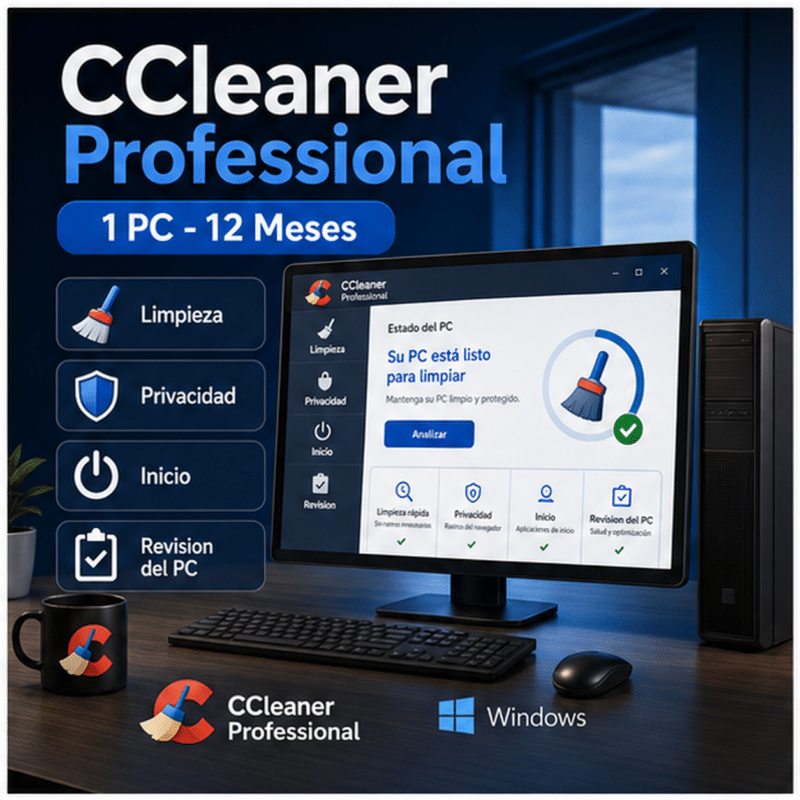 CCleaner Professional - 1 PC - Licencia Digital 12 Meses - Hero galeria