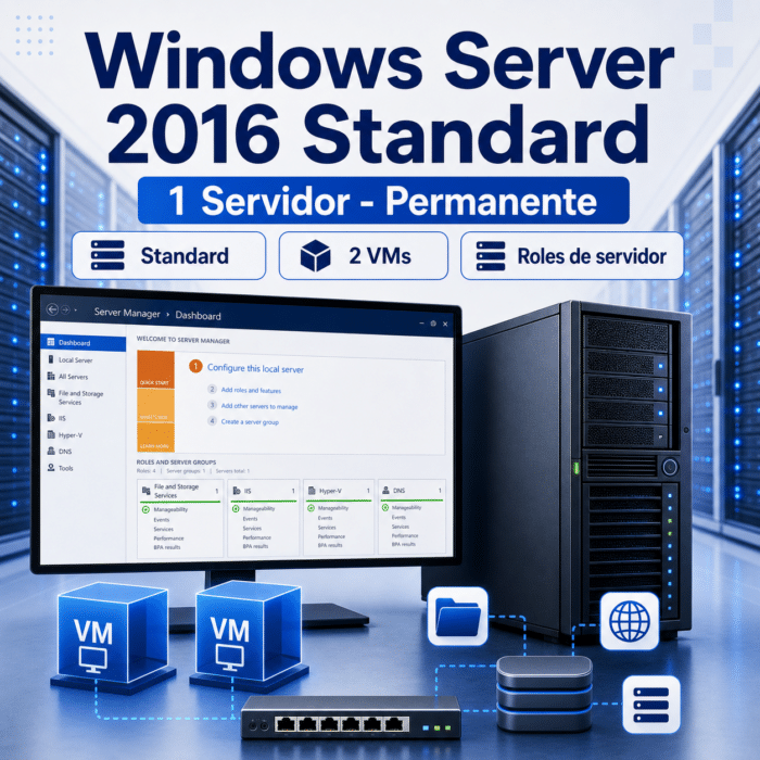 Windows Server 2016 Standard - Licencia Permanente 1 Servidor - Tu ...