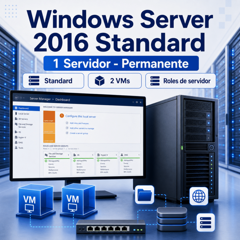 Windows Server 2016 Standard - Licencia Permanente 1 Servidor - Hero galeria