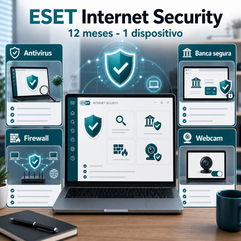 ESET Internet Security - 12 Meses - 1 Dispositivo - Licencia - Hero galeria