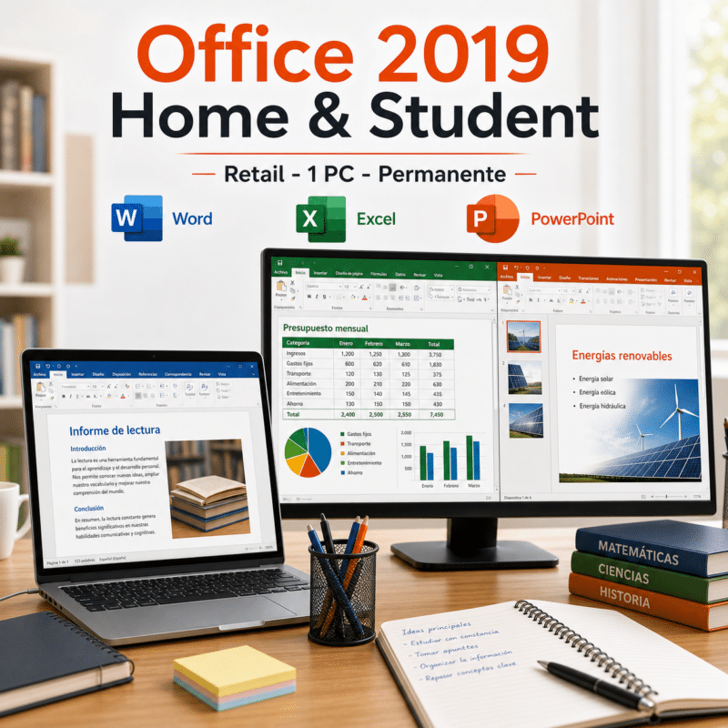 Office 2019 Home & Student Retail - 1 PC - Permanente - Hero galeria