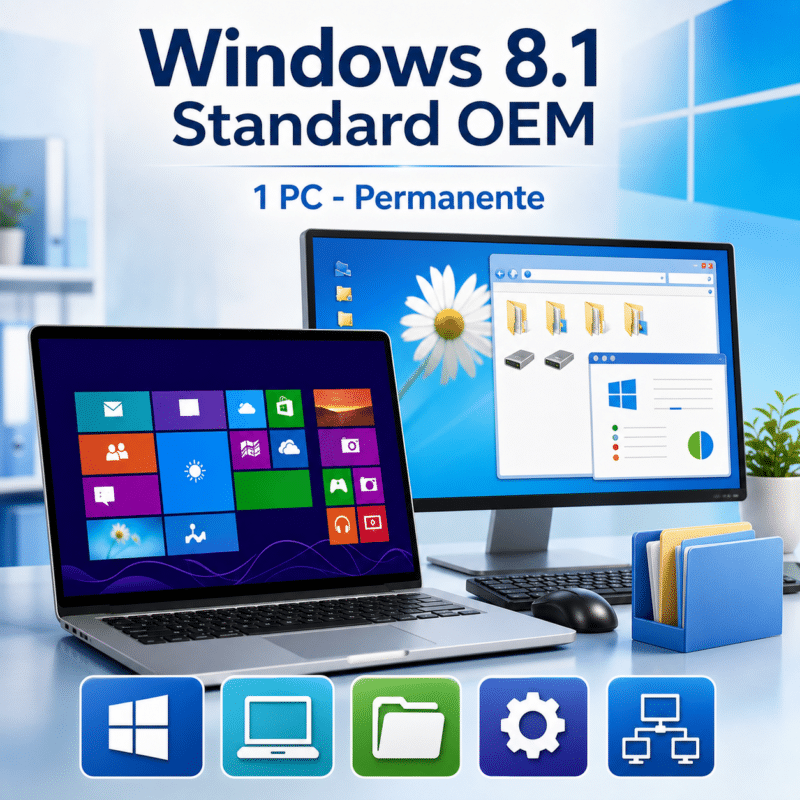 Windows 8.1 Standard OEM - 1 PC - Permanente - Hero galeria