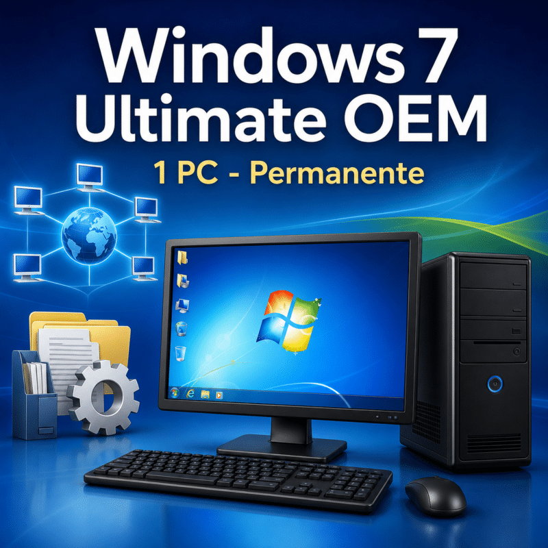 Windows 7 Ultimate OEM - 1 PC - Permanente - Hero galeria