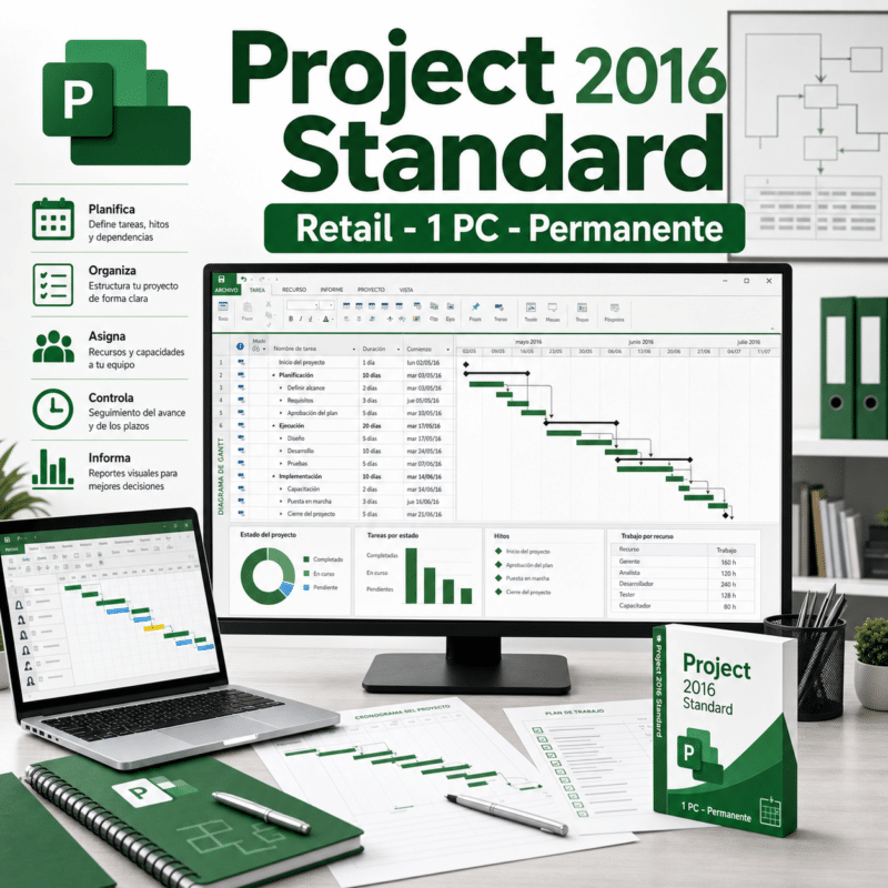 Project 2016 Standard Retail - 1 PC - Permanente - Hero galeria