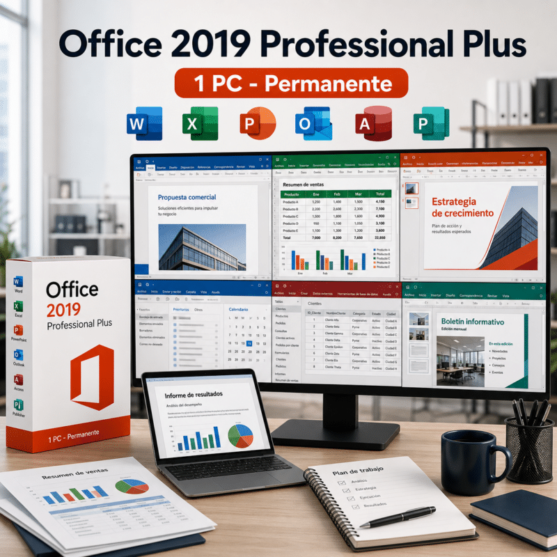 Office 2019 Professional Plus - 1 PC - Permanente - Hero galeria