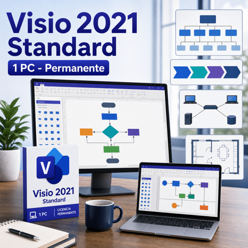 Microsoft Visio 2021 Standard - 1Pc - Licencia Permanente - Hero galeria