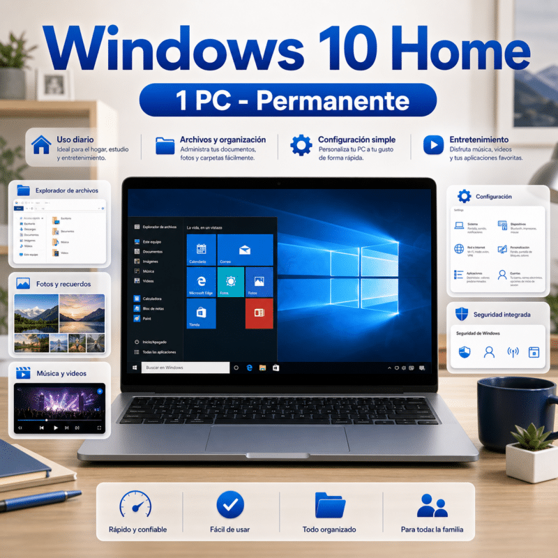 Windows 10 Home Retail - 1 PC - Permanente - Hero galeria