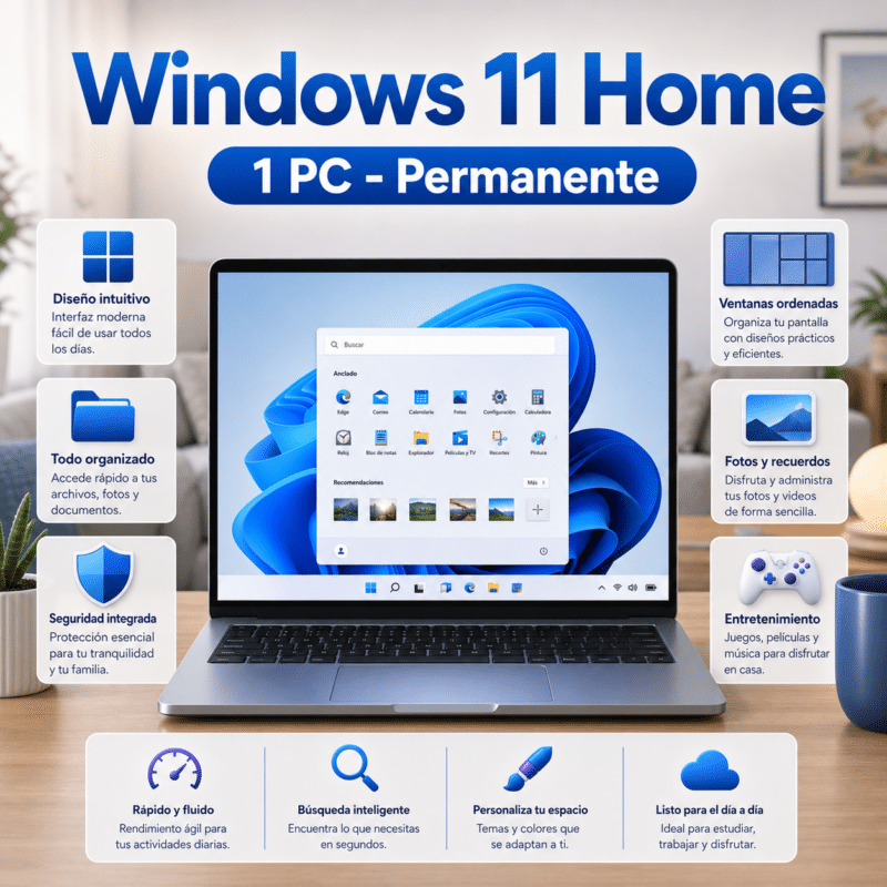 Windows 11 Home Retail - 1 Pc - Licencia Permanente - Hero galeria