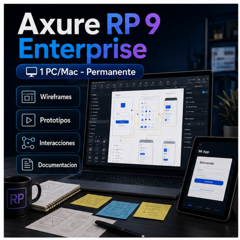 Axure RP 9 Enterprise - 1 PC/Mac - Licencia Permanente - Hero galeria