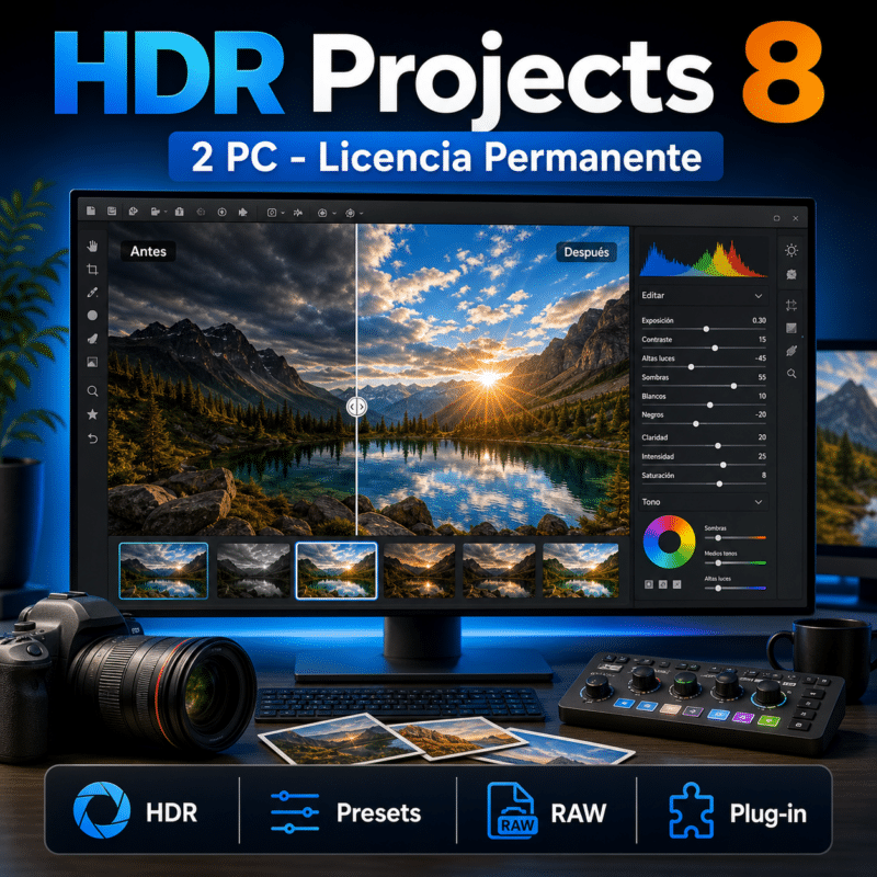 HDR Projects 8 - 2 PC - Licencia Permanente - Hero galeria