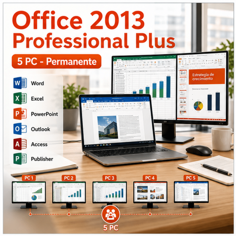 Office 2013 Professional Plus - 5 Pc - Licencia Permanente - Hero galeria